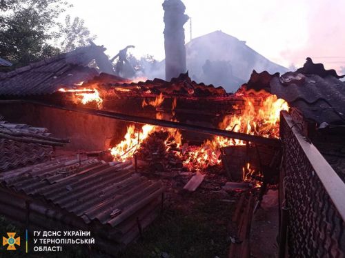 
У селі Ягільниця на Чортківщині згорів житловий будинок (фото)