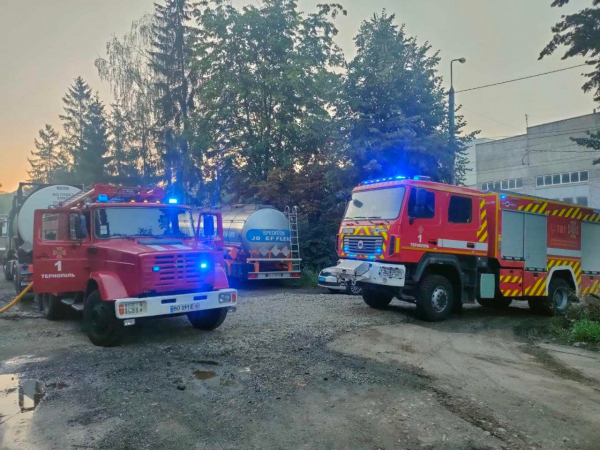 
На Тернопільському комбайновому заводі сталась пожежа (фото)