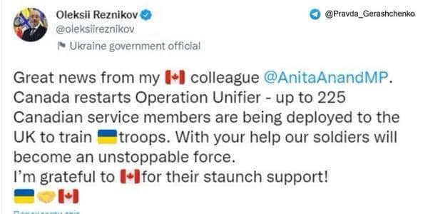 
Канада відновлює операцію «Unifier»: відправляє 200 інструкторів для навчання українських бійців