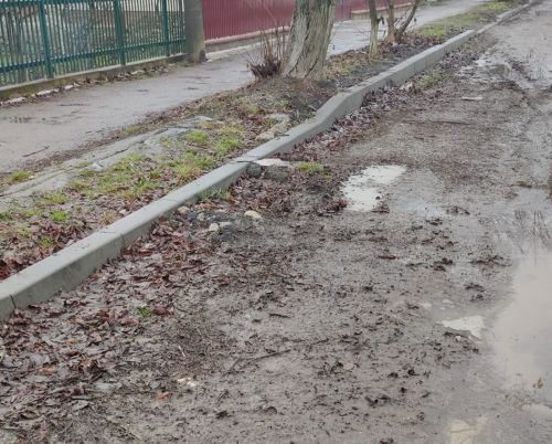 
Жителі Гусятина скаржаться на бардак і болото з листям на вулицях міста (ФОТО)