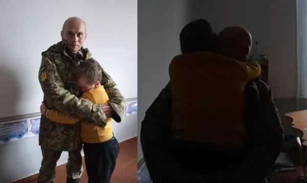 З фронту до школи, побачити синів: ніжна зустріч військового з дітьми потрапила на відео