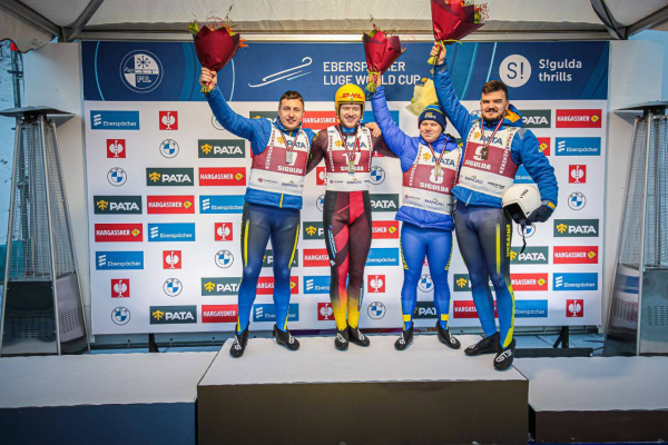 
Спортсмен з Тернопільщини став срібним призером на етапі Кубка націй з санного спорту