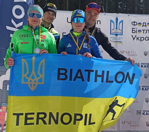 
Біатлоністи з Тернопільщини здобули срібло на чемпіонаті України