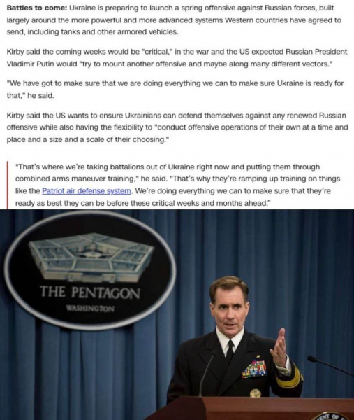 
Найближчі тижні війни будуть критичними, росія готує наступ, &mdash; Джон Кірбі для CNN