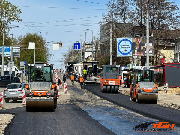 
До 7 травня планують завершити ремонтні роботи на Бродівській у Тернополі (фото)