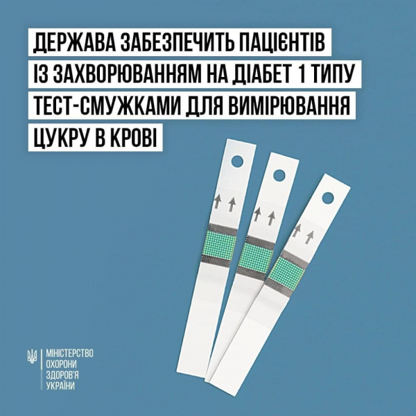 
На Тернопільщині, хворим на діабет, компенсовуватимуть вартість тест-смужок для вимірювання цукру в крові