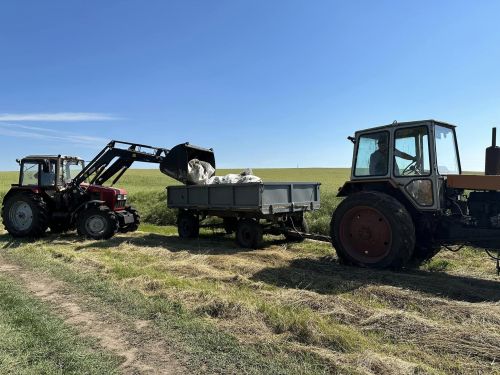 
На ставку в Озерній назбирали причіп сміття (фото)