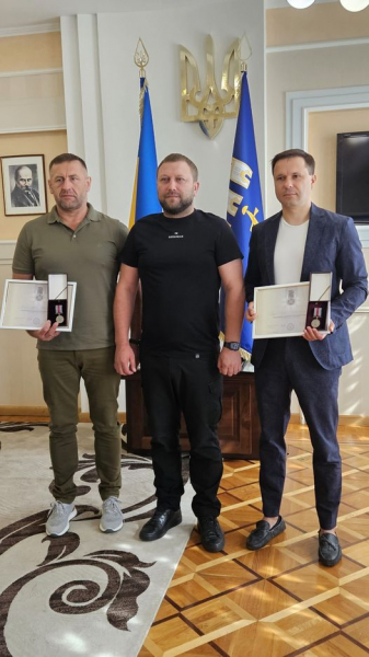 
Ігоря Гуду та Андрія Ярему нагороджено відзнакою Президента України «За оборону України»