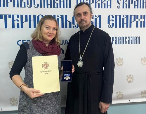 
Волонтерка та журналістка з Тернополя отримала орден святої рівноапостольної княгині Ольги (фото)