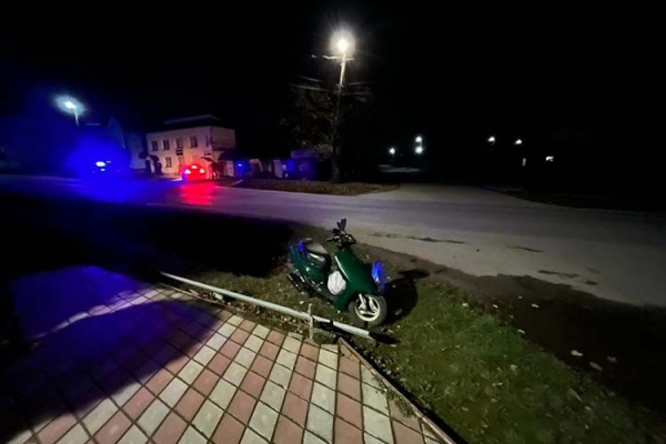На Тернопільщині в ДТП травмувалася молода скутеристка