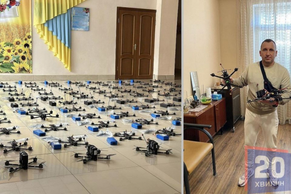 У Підволочиську волонтери зібрали 1,5 мільйона гривень, за які закупили для фронту 100 дронів-камікадзе
