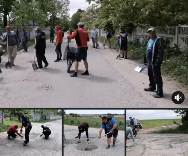 У селі на Кременеччині люди своїми силами відремонтували 4 км дороги