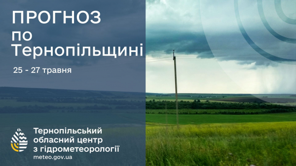 
Якою буде погода на Тернопільщині цих вихідних: прогноз обласного гідрометцетру
