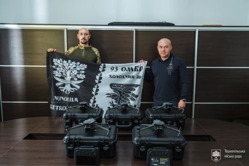 
«Бойові пташки» DJI Mavic 3Т  від Тернопільської міської ради вирушили до 9-ї бригади «Холодний Яр» - Сергій Надал