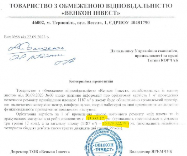 У кошторисі ремонту «Open Space» за мільйони від ООН знайшлись завищені у 2-5 разів ціни У кошторисі ремонту «Open Space» за мільйони від ООН знайшлись завищені у 2-5 разів ціни