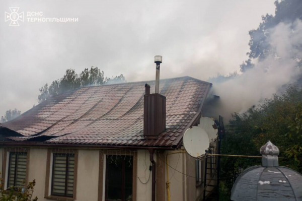 На Чортківщині горіло господарство