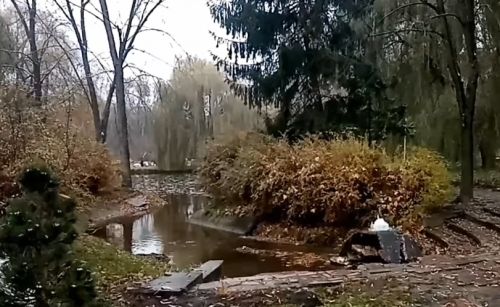 
З каменя у тернопільському гідропарку через багато років знову б'є вода (відео)