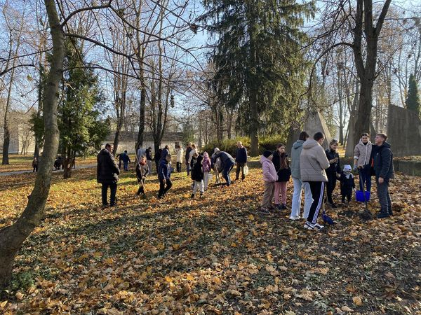 
Діти висадили 40 кленів у міському парку Шумська, якому майже 100 років (фото)