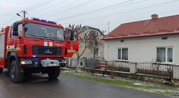 У Підволочиську горів приватний будинок