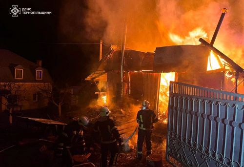 
У Великій Березовиці сталась пожежа: полум'я охопило будівлю (фото)