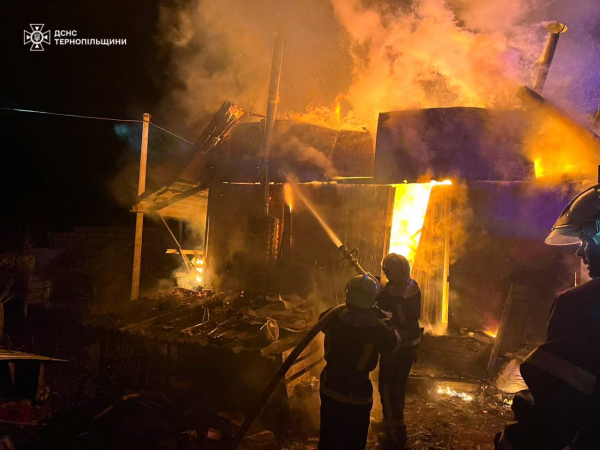 
У Великій Березовиці сталась пожежа: полум'я охопило будівлю (фото)