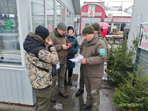 
Рейди на Тернопільщині: спіймали чоловіків, які незаконно зрубали ялинки (ФОТО)