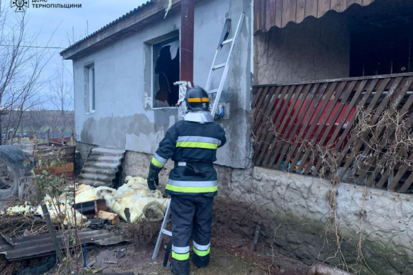 У селі на Кременеччині горів житловий будинок