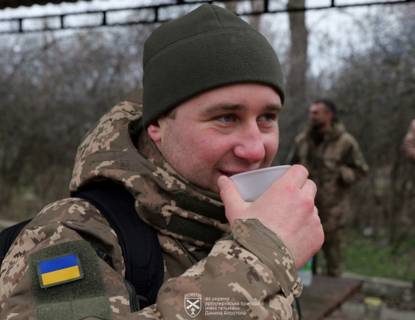 Військовий з Тернопільської бригади прийняв хрещення на свято Водохреща