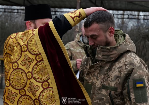 
На Йордан похрестили військового з Тернопільської бригади (фото)