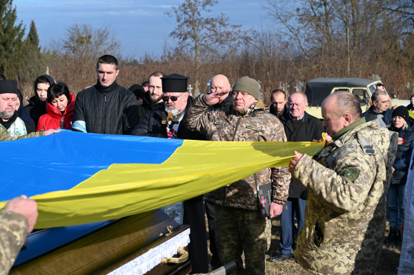 
На Лановеччині попрощались із загиблим військовим Василем Герасимюком (фото)