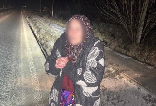 
Розгублену жінку побачили на узбіччі: тернопільські патрульні врятували 85-річну бабусю (фото)
