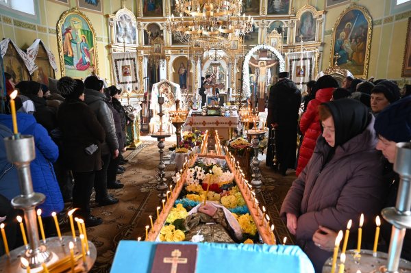 
У Лановецькій громаді похоронили 36-річного воїна Олександра Босака (ФОТО)