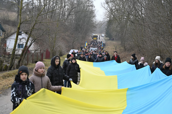 
У Лановецькій громаді похоронили 36-річного воїна Олександра Босака (ФОТО)