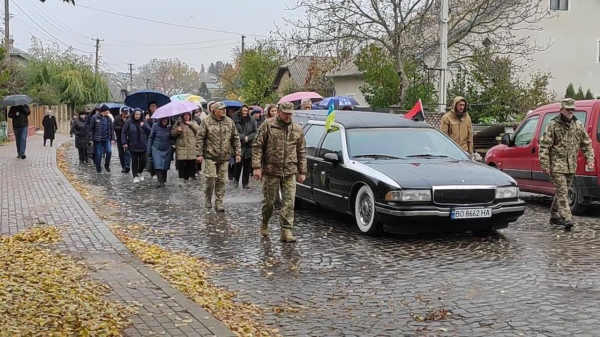 У Козівській громаді провели в останню дорогу ветерана війни Віталія Саніцького (фото)