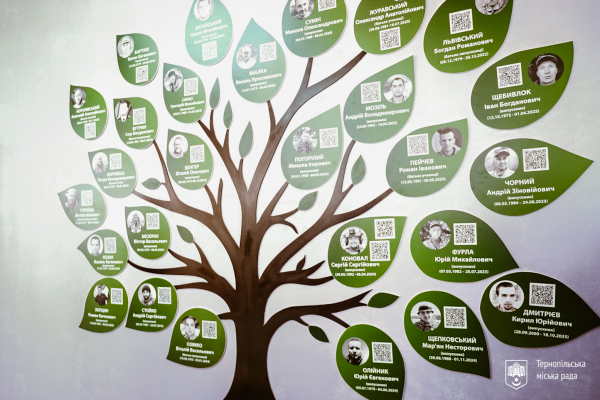 У Тернополі відкрили стелу пам’яті загиблим захисникам «Коріння пам’яті. Вони назавжди з нами» (фото)