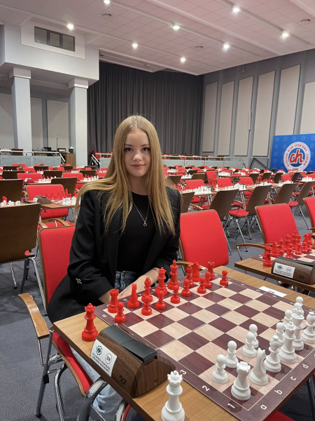 Шахістка з Борщова Діана Скорохід виборола друге місце на міжнародному турнірі в Польщі