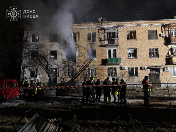 Усі пожежі ліквідовано: наслідки масованого обстрілу столиці (фото)