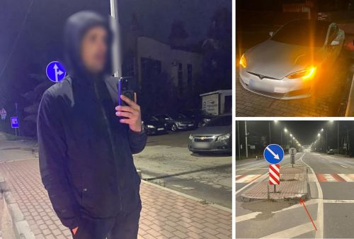 Нетверезий водій Tesla без прав спричинив ДТП у Тернополі та втік з місця події (фото)