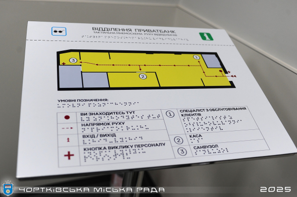 У Чорткові відкрили єдине на Тернопільщині безбар’єрне відділення банку (фото)