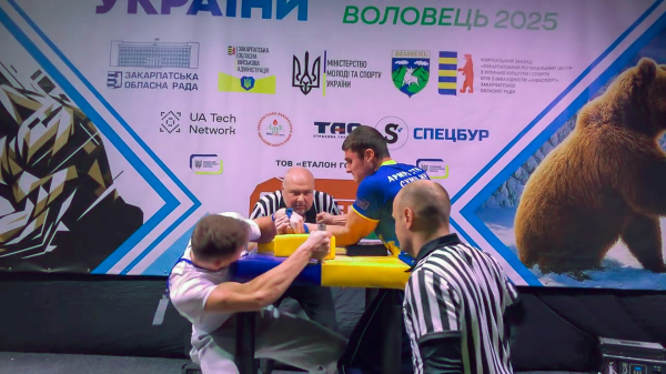 Студент з Тернополя Володимир Дурда став чемпіоном України з армрестлінгу (фото)