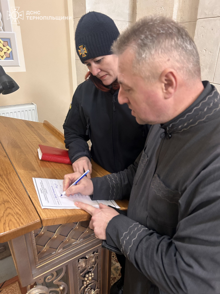 Безпечне Різдво у храмах громад: рятувальники відвідали церкви Тернопільщини (фото)