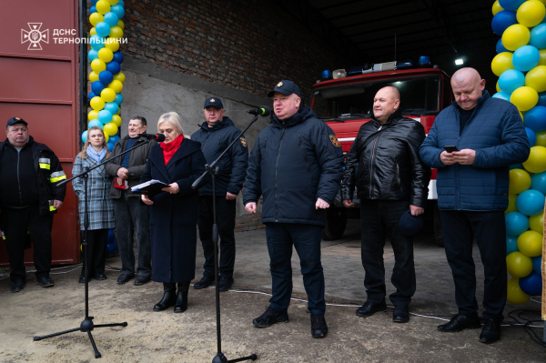 У селі Тернопільського району відкрили нову пожежну частину (фото)