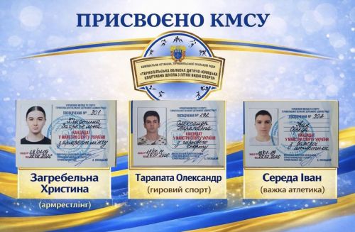Трьом спортсменам з Тернопільщини присвоїли звання кандидатів у майстри спорту України