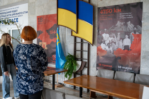 Експозицію до Дня пам’яті жертв геноциду кримськотатарського народу відкрили у Тернополі (ФОТО)