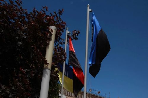 «Між небом і землею»: у Збаражі встановили прапори на підтримку зниклих безвісти та полонених воїнів (ФОТО)