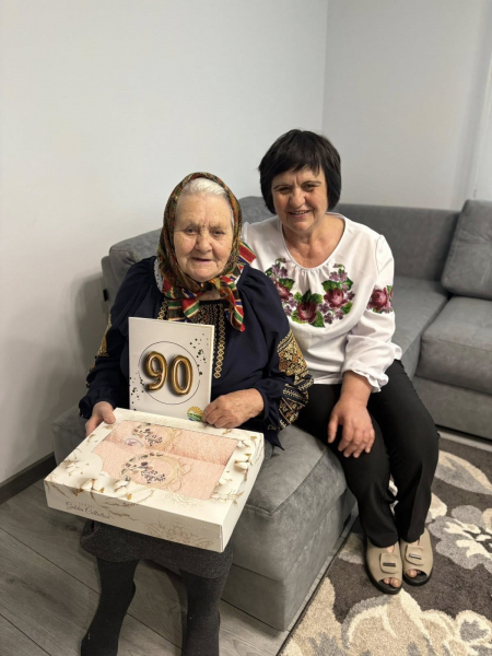 Жителька Великогаївської громади Марія Бучинська відзначила 90-річчя (фото)