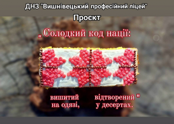 Солодкий код нації: у Вишнівці створили десерти з орнаментами вишиванок (фото)
