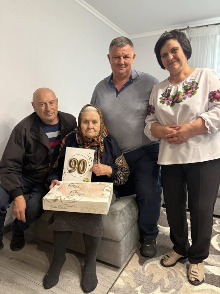 Жителька Великогаївської громади Марія Бучинська відзначила 90-річчя (фото)
