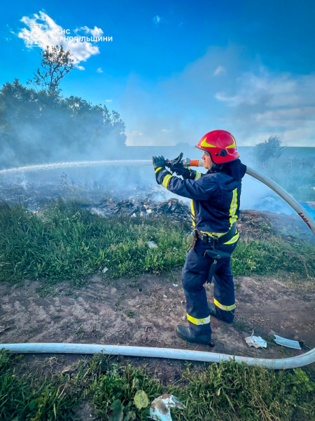 Горіли сміттєзвалища, суха трава, закинуті будинки: за добу на Тернопільщині сталося 15 пожеж (фото)