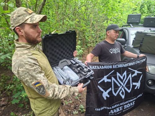 Тернопільська громада передала техніку бійцям 128-ї бригади «Дике поле» (фото)